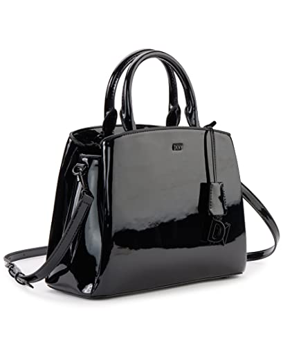 DKNY Paige Medium Satchel, Black/Black