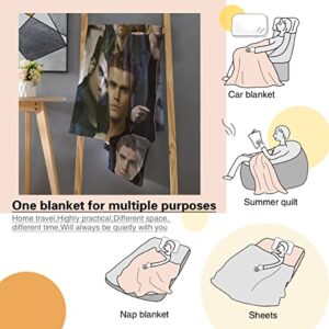 Soft Collage Blanket Paul Wesley Anti-Pilling Flannel Throw Blanket for Men/Women 50"×40", Home Decor