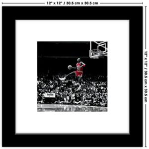 Trends International Gallery Pops Michael Jordan - Flight Progression Sequence 4 Wall Art Wall Poster, 12" x 12", Black Frame Version