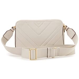 DKNY Delphine Double Zip Crossbody, Pebble