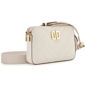 DKNY Delphine Double Zip Crossbody, Pebble