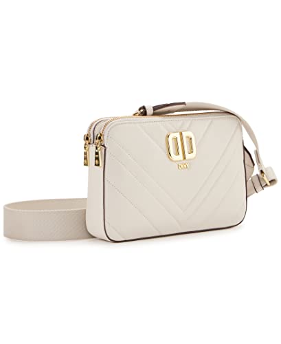 DKNY Delphine Double Zip Crossbody, Pebble