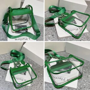 Clear Bag for Women Clear Crossbody Bag Clear Purse Stadium Approved Clear Shoulder Bag Satchel Hobo Bag Gift