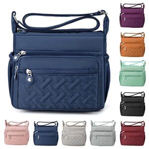 crossbody bags multi pocket handbag trendy waterproof womens satchel handbags shoulder messenger bag travel hiking daily