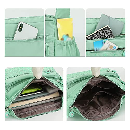 Crossbody Bags Multi Pocket Handbag Trendy Waterproof Womens Satchel Handbags Shoulder Messenger Bag Travel Hiking Daily