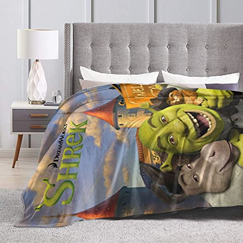 Super Soft Blan-shreket Warm Cozy Throw Blanket Lightweight Blankets