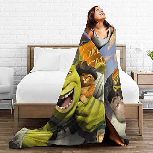 Super Soft Blan-shreket Warm Cozy Throw Blanket Lightweight Blankets