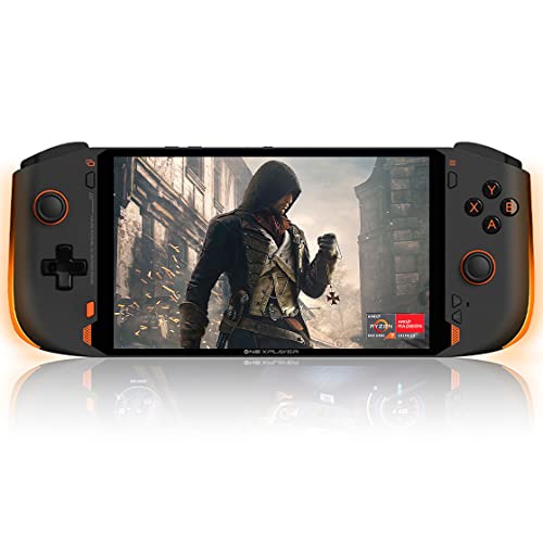 QUJUSO OnexPlayer Mini Pro 7" Handheld Game Console Portable PC Mini Laptop UMPC Win 11 AMD Ryzen 7 6800U 16GB LPDDR4 RAM/512GB NVMe M.2 SSD 1920 *1200 Display Screen(Black)