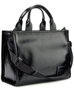 dkny hadlee medium tote, blk/gunmetal