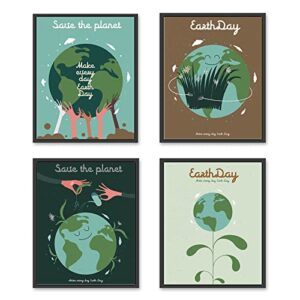 save the earth art poster | environment environmental art print environmental awareness for kids, save the earth print, motivational poster, earth day print, eco activist art (save the earth, 8x10inch unframed)