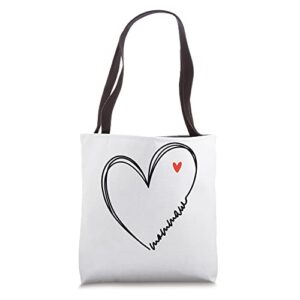 cute mommaw with heart girl women girls mom mothers day tote bag