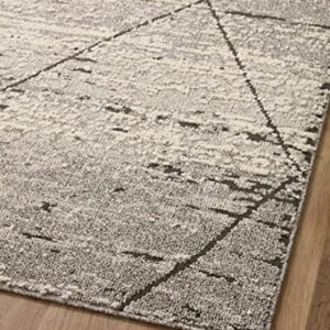 Loloi II Fabian Collection FAB-04 Grey/Charcoal 4'-0" x 6'-0" Accent Rug