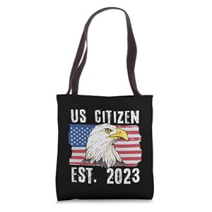 us citizen est 2023 citizenship new usa citizen tote bag