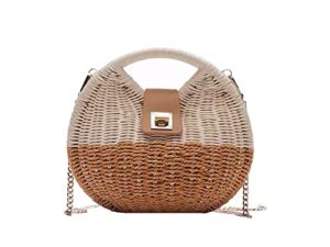 cemder woven bag one shoulder handbag messenger straw bag seashell summer seaside
