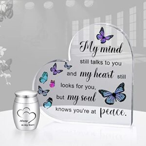 small urns for human ashes butterfly sympathy gifts mini keepsake urn for ashes acrylic memorial gifts for loss of mother