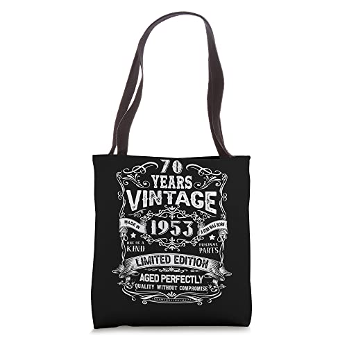 Vintage 1953 Retro Classic 70th Birthday 70 Years Old Gifts Tote Bag