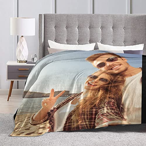 Customized Blankets with Photos Personalized Blankets for Adults Using My Own Photos Custom Blanket Gifts for Boyfriend/Girlfriend/Wife/Husband, Birthday Valentines30 x40