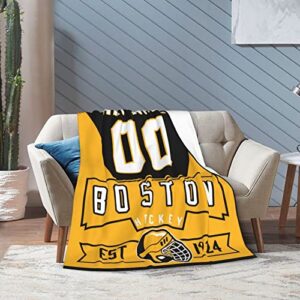 Custom Blanket for Bed Personalized Fans Gift Hockey City Summer Winter Fleece Throw Blankets Add Name and Number Personalized