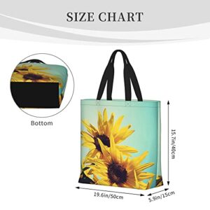 Lcqridy Custom Tote Bag with Handles Personalized Logo Text Image Photo Grocery Bag Shoulder Bag For Women Shopping Beach (Shoulder Bag)