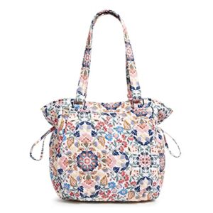vera bradley women’s cotton glenna satchel purse, enchanted mandala – recycled cotton, one size