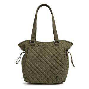 vera bradley women’s cotton glenna satchel purse, climbing ivy green – recycled cotton, one size