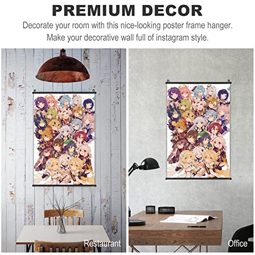 Game Poster Scroll Painting Genshin Impact 2st Anniversary Happy Poster Art Interior Art Wall Decorations Otaku Popular Fans Gift Bedroom Living Decorate