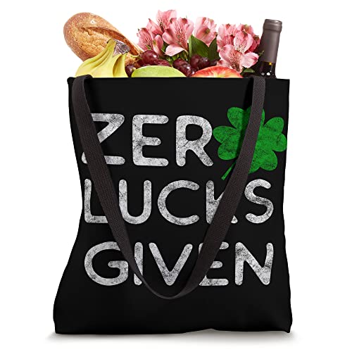 I Give Zero Lucks - Snarky and Sarcastic Tote Bag