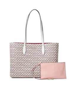kate spade new york all day heart printed large tote cream multi one size