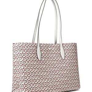 Kate Spade New York All Day Heart Printed Large Tote Cream Multi One Size