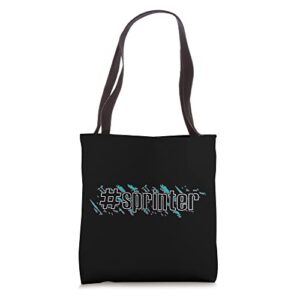 #sprinter – track and field tote bag