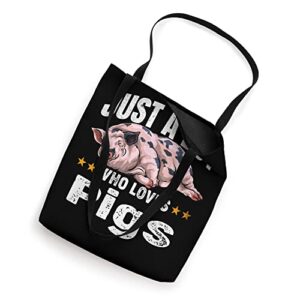 Just A Boy Who Loves Pigs Tote Bag