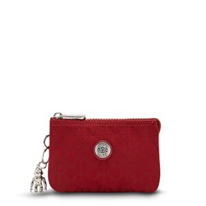 kipling creativity small pouch signature red