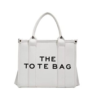 tote handbag for women bags large capacity crossbody/shoulder/satchel/top handle bag fashion travel tote bags white