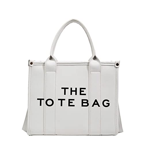 Tote Handbag for Women Bags Large Capacity Crossbody/Shoulder/Satchel/Top Handle Bag Fashion Travel Tote Bags White