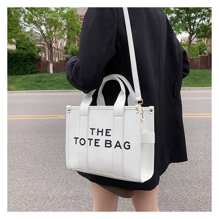 Tote Handbag for Women Bags Large Capacity Crossbody/Shoulder/Satchel/Top Handle Bag Fashion Travel Tote Bags White