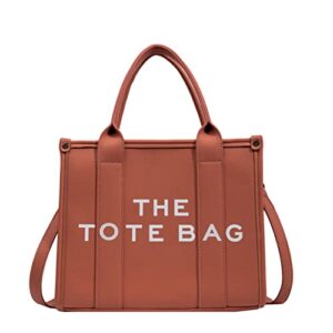 tote handbag for women bags large capacity crossbody/shoulder/satchel/top handle bag fashion travel tote bags brown