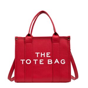tote handbag for women bags large capacity crossbody/shoulder/satchel/top handle bag fashion travel tote bags red