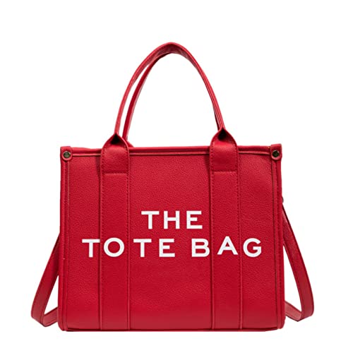 Tote Handbag for Women Bags Large Capacity Crossbody/Shoulder/Satchel/Top Handle Bag Fashion Travel Tote Bags Red