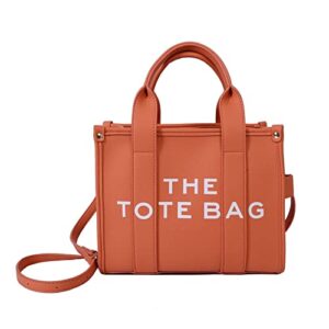 tote handbag for women bags large capacity crossbody/shoulder/satchel/top handle bag fashion travel tote bags orange