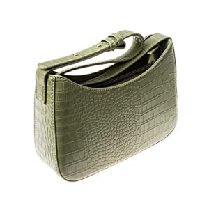 tiri & tishtrya women’s small shoulder handbags | trendy small purse | adjustable strap purses | trending leather handbag (green)