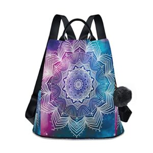 women’s fashion backpack purses handbags mandala shoulder bag travel bag