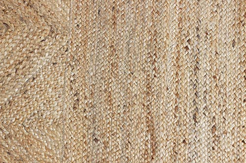 CASAVANI Living Room Jute Rug Indian Handmade Jute Rug Outdoor Doormats Woven Rug Kitchen Natural Jute Rugs for Farmhouse Bathroom Bedroom Doormat