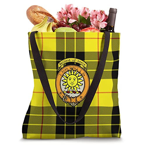 MacLeod of Lewis Clan Scottish Crest and Tartan Tote Bag