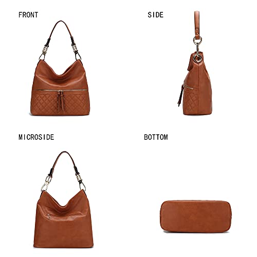 MKF Collection Shoulder Bag for Women, Vegan Leather Fashion Handbag Hobo Purse