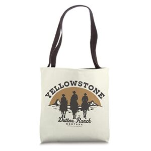 yellowstone dutton ranch cowboy group tote bag