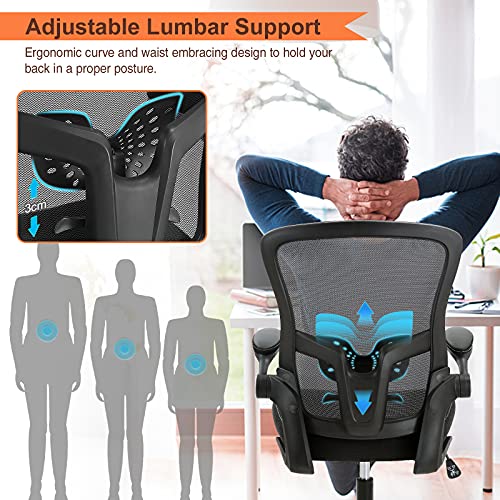 Nobofeeling Home Office Chair, High Back Desk Chair with 5 Years Warranty and Adjustable Lumbar Support, Computer Chair with Soft Cushion, Ergonomic Design Swivel Task Chair for Pain Back