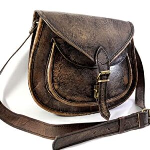 THE CHARMIKA: 13-Inch Women's Handbag - Full Grain Leather Crossbody Tote for Travel and Everyday Use