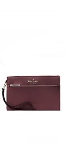 kate spade staci medium leather wallet (deep berry)