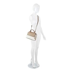 NINE WEST Hewes Top-Handle Shoulder Bag White Logo Multi One Size