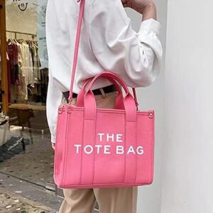 bufftieo Tote Bags for Women Handbag Tote Purse with Zipper PU Leather Crossbody Bag for Office, Travel, School